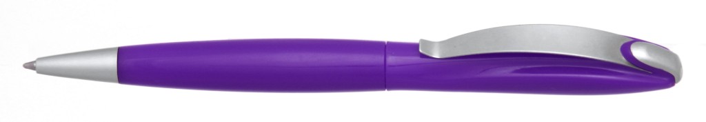 В 1031C "Муравей" Ручка пластиковая с поворотным механизмом, цвет фиолетовый, купить пластиковые ручки в Армянске, ручки с печатью в Армянске, печать на ручках , ручки с логотипом Армянск