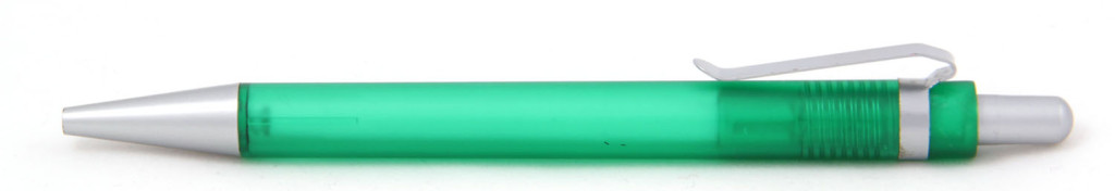 В 1535  Ручка пластиковая шариковая автоматическая с кнопкой, цвет зелёно-серый, купить пластиковые ручки в Борисполе, ручки с печатью в Борисполе, печать на ручках , ручки с логотипом Борисполь
