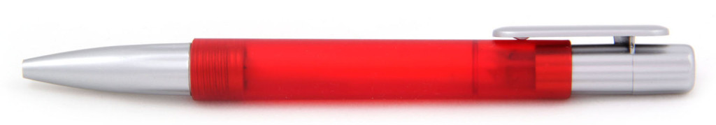 В 1551А Ручка пластиковая шариковая автоматическая с кнопкой, цвет красно-серый, купить пластиковые ручки в Симферополе, ручки с печатью в Симферополе, печать на ручках , ручки с логотипом Симферополь