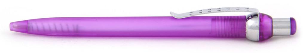 В 1655 "Горошина" Ручка пластиковая шариковая автоматическая с кнопкой, цвет фиолетово-серебристая, купить пластиковые ручки  , ручки с печатью , печать на ручках  , ручки с логотипом 