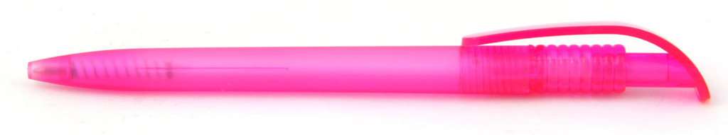 1729-12 В 1729 ручка пластиковая автоматическая, ммеханизм - кнопка, цвет матовый розовый