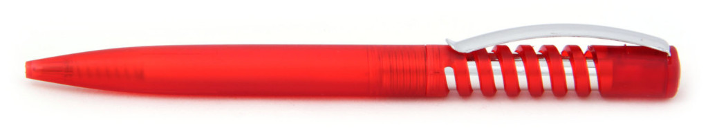 В 1840-02 В 1840В  ручка пластиковая "Спираль" автоматическая с кнопкой, печать на ручках, ручки с логотипом, агитационные ручки