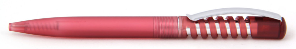 1840-10 В 1840В  ручка пластиковая "Спираль" автоматическая с кнопкой, печать на ручках, ручки с логотипом, агитационные ручки