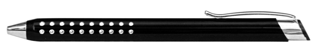 9374M-1 B 9374M Ручка металлическая, автоматическая,Чёрный с серебром, dremel, гравер