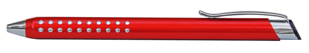 9374M-2 B 9374M Ручка металлическая, автоматическая,Красный с серебром, dremel, гравер
