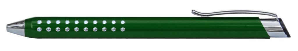 9374M-4 B 9374M Ручка металлическая, автоматическая, зелёныйс серебром, dremel, гравер
