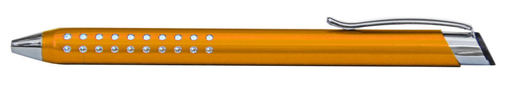 9374M-6 B 9374M Ручка металлическая, оранжевый, серый с серебром, гравировка фото, гравировка харьков