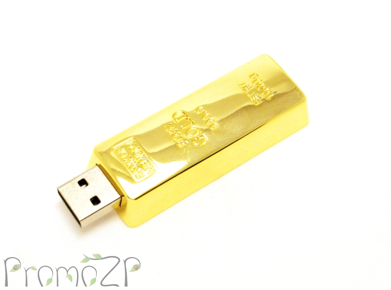 Флешки слитки золота, USB слиток, золотая флешка