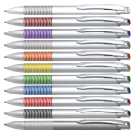 B-5204A Ручки пластиковые автоматические, ручки с логотипом, нанаесение логотипа на ручки, брендирование пишущих принадлежностей